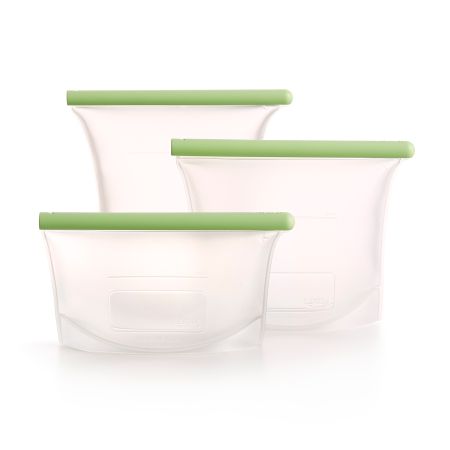 Kit de 3 bolsas reutilizables de silicona An alternative to single-use plastics!