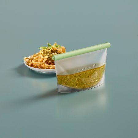 Sac de conservation réutilisable en silicone 0,5 L Une alternative aux plastiques à usage unique !