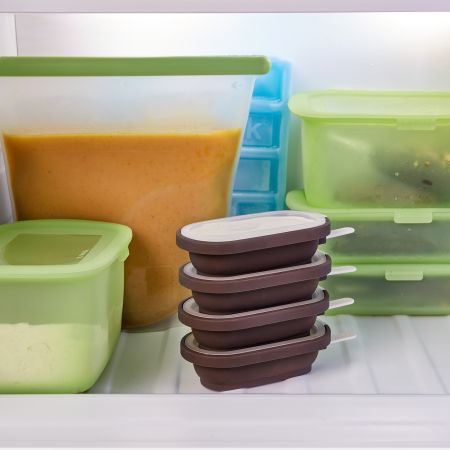 Set of 4 Classic Creamy Ice Lolly Moulds Your own creamy whim with these ice cream moulds!