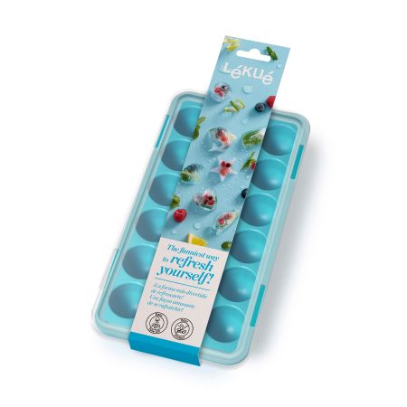 Round ice cube tray with lid The funniest way to refresh yourself!