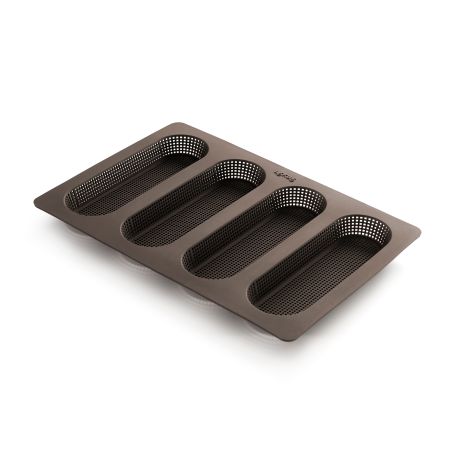Mini Baguette Bread Pan Perforated 