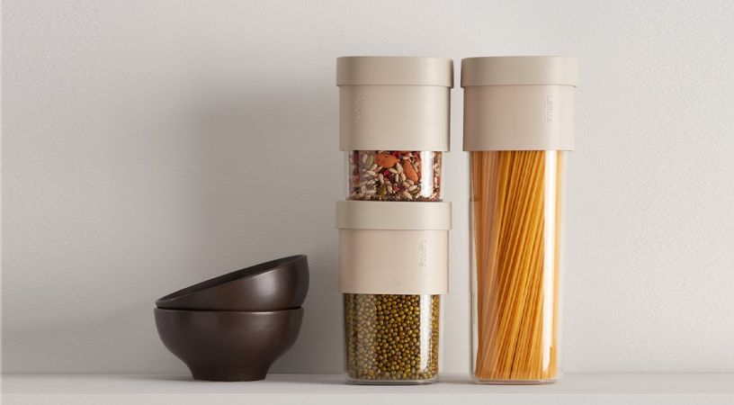 Flip Storage Set Kit of 3 storage containers and 2 accessories