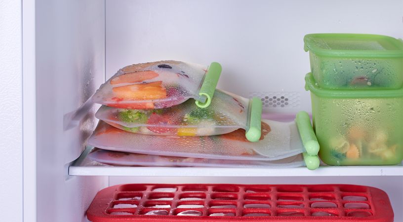 Set de 3 bolsas reutilizables planas ¡Almacena con sabor!
