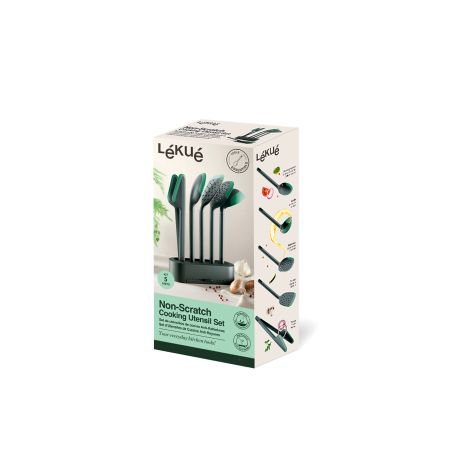 Set de 5 utensilios de cocina anti-rayaduras ¡Descubre el set de 5 utensilios imprescindibles antirayaduras!