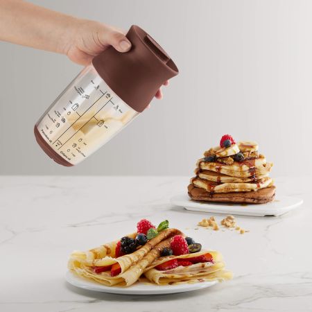 Shaker à pâtes pour crêpe et pancakes La pâte parfaite en seulement 2 minutes !
