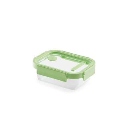 Recipiente hermético 100% de vidrio 640 ml rectangular 640 ml de capacidad