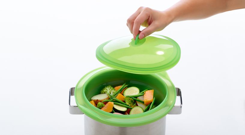 Collapsible Steamer Steam in less time and less space!