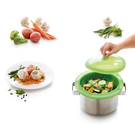 Collapsible Steamer Steam in less time and less space!