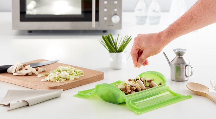 Estuche de Vapor 1-2 p. ¡Cocina sano al microondas!