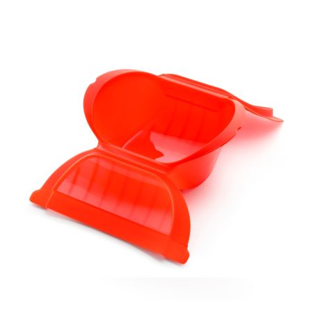 Deep Steam Case With Tray 1-2p. - Red