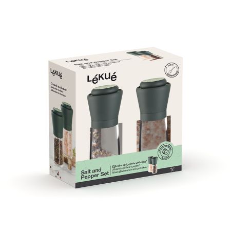 Set of 2 Salt and Pepper Mills Brighten up and add flavor to your preparations!