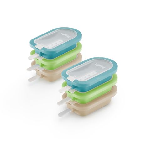 Set of 6 Mediterranean Ice Lolly Moulds Cool off with Mediterranean flavors!