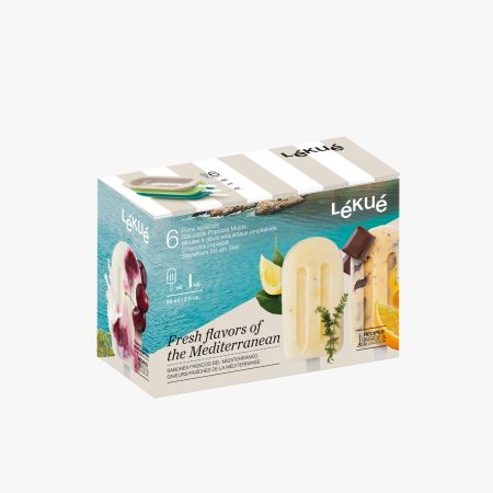 Set of 6 Mediterranean Ice Lolly Moulds Cool off with Mediterranean flavors!