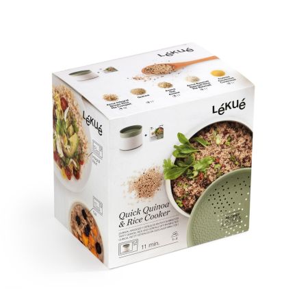 Quick Quinoa & Rice Cooker Quinoa, rice and cereals within minutes in the microwave!