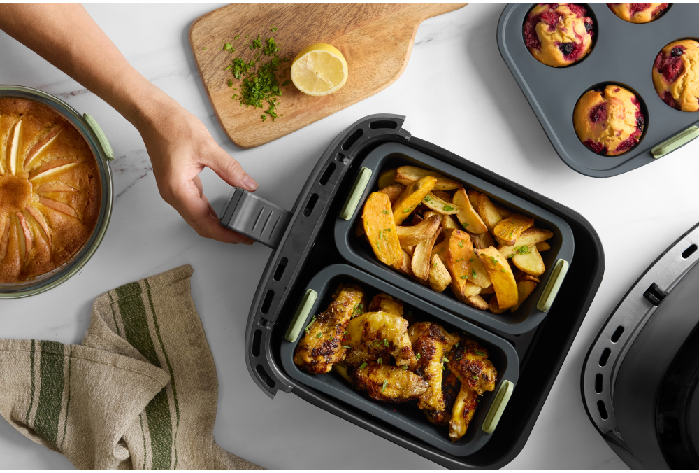 Air fryer Rectangular Basket Clean and easy cooking with your air fryer!