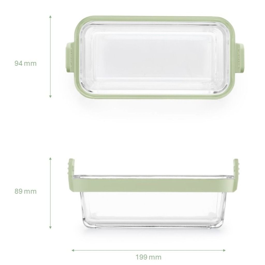 Plats en verre rectangulaire pour friteuse à air (lot de 2) Cuisinez en deux façons, rapidement et proprement dans votre air fryer!