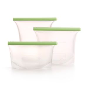 Kit de 3 bolsas reutilizables de silicona ¡Una alternativa a los plásticos de un solo uso!