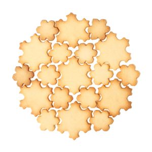 Molde Copos de Nieve ¡19 galletas en forma de copo de nieve de un solo golpe!