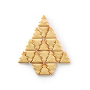 Christmas tree cookie cutter ¡19 galletas en forma de árbol de Navidad de un solo golpe!