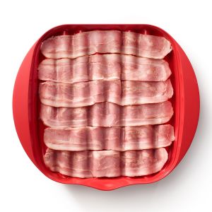 US Microwave Bacon Cooker US Red