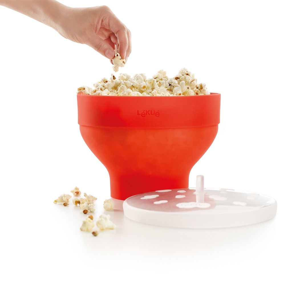 Microwave Pop Corn XL + 4 Bowls ¡Palomitas sanas y caseras!