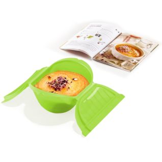 Deep Steam Case with Cookbook, 3-4P - Green