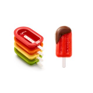 Kit de 4 polos apilables ¡Prepara recetas de paletas fáciles con estos moldes para helado!