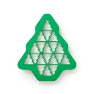 Christmas tree cookie cutter ¡19 galletas en forma de árbol de Navidad de un solo golpe!