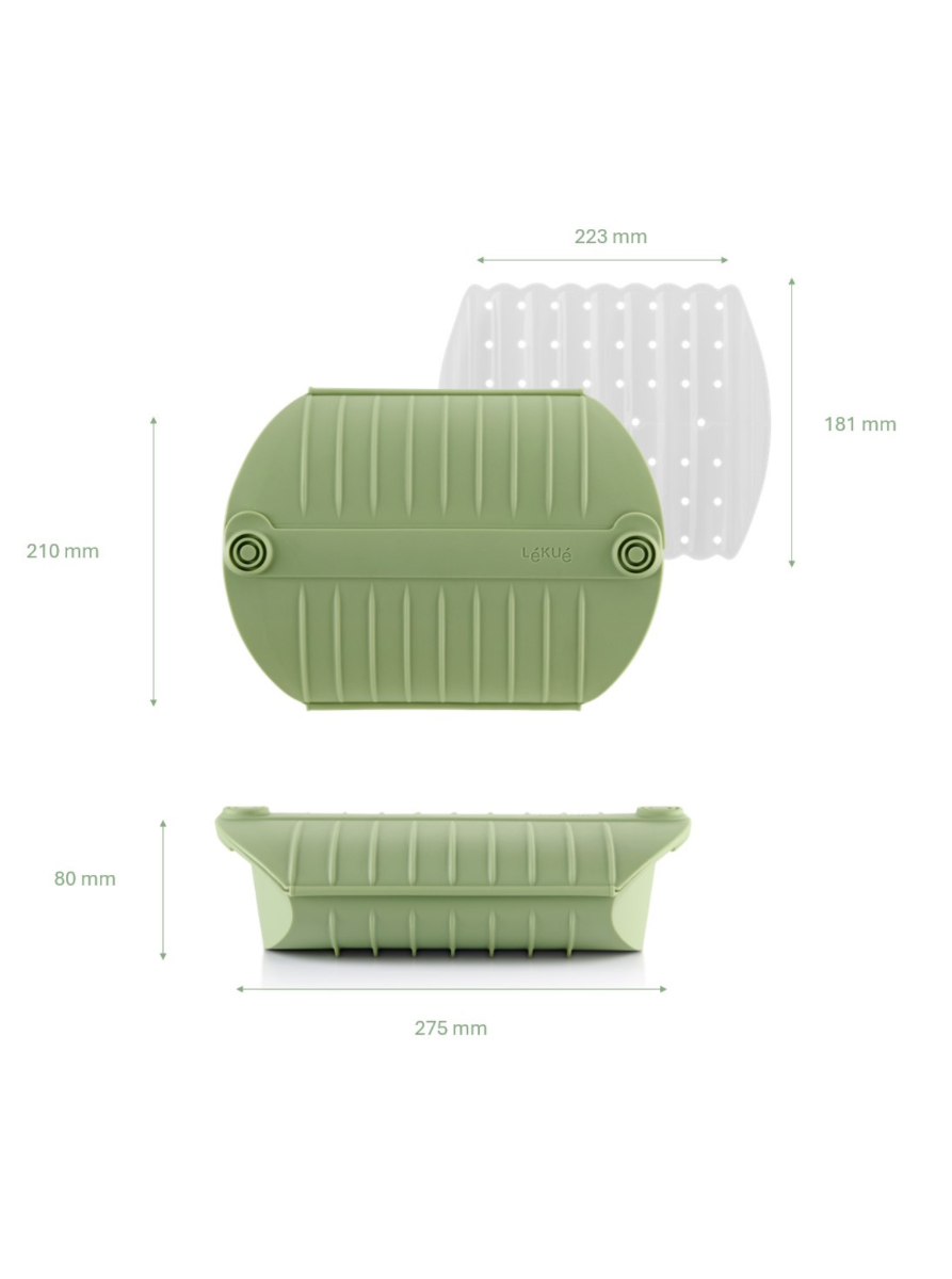 Cuiseur vapeur avec plateau et livre de recettes, 4p, espagnol Saumon savoureux en 2 minutes !