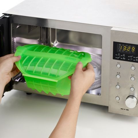 Deep Steam Case with Cookbook, 3-4P - Green