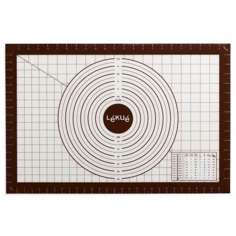 Non stick pastry mat with measures 24 x 16 Silicone pastry mat with measurements. LEKUE