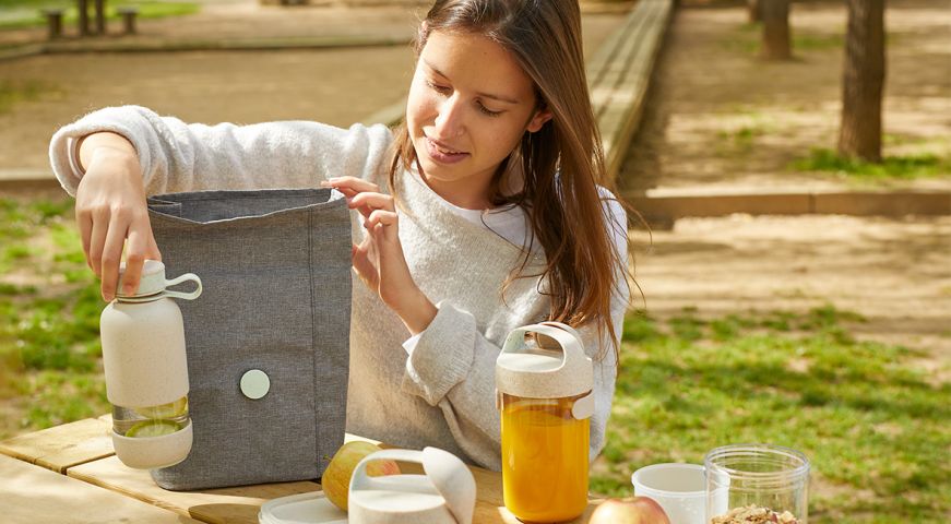 Lunchbag To Go Organic ¡Lleva toda tu comida en una sola bolsa!