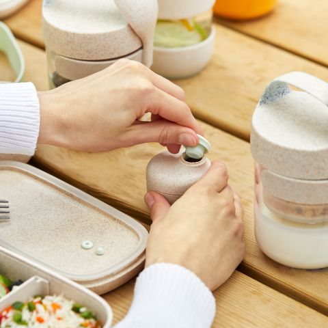 Recipient per a salses Organic Recipient de salsa, allà on vagis!