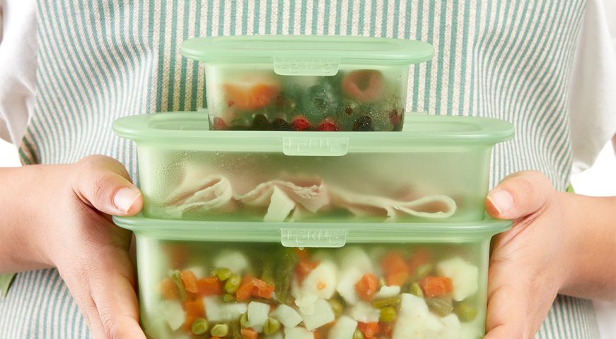 Set of 3 reusable Silicone boxes Say goodbye to single-use wrappings!