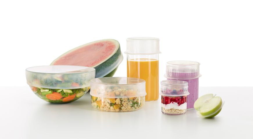 Kit Tapas extensibles reutilizables (3 uds) ¡Alternativa inteligente al envoltorio plástico de alimentos!