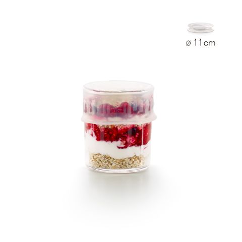 Tapa extensible ø 11 cm ¡Alternativa inteligente al envoltorio plástico de alimentos!