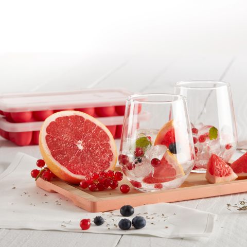 Rectangular ice cube tray with lid The funniest way to refresh yourself!