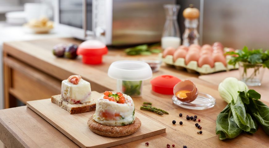 Ovo Microwave Egg Cooker, Square Quick & easy microwave eggs!