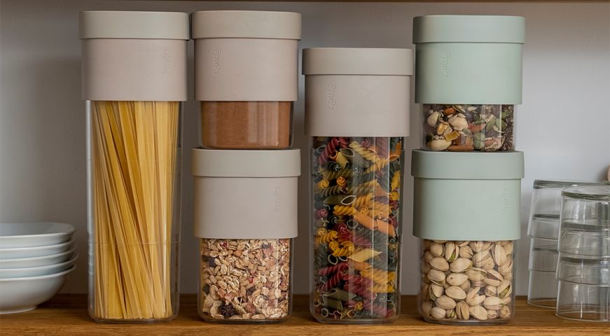 Flip Storage Set Kit of 3 storage containers and 2 accessories