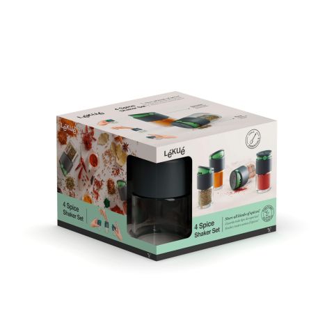 Set of 4 Spice shakers Spices always on hand!