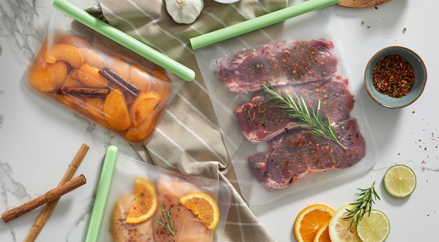 Flat reusable bag L Preserve the flavor!