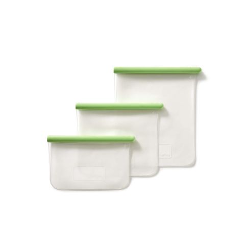 Set of 3 flat reusable bags Preserve the flavor!
