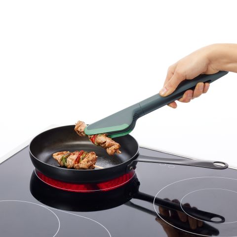 Non-Scratch Kitchen Tongs Flip the smallest pieces of food with these non-scratch tongs with flexible Platinum Silicone tips.