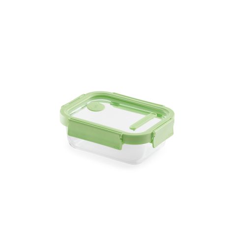 Recipiente hermético 100% de vidrio 640 ml rectangular 640 ml de capacidad