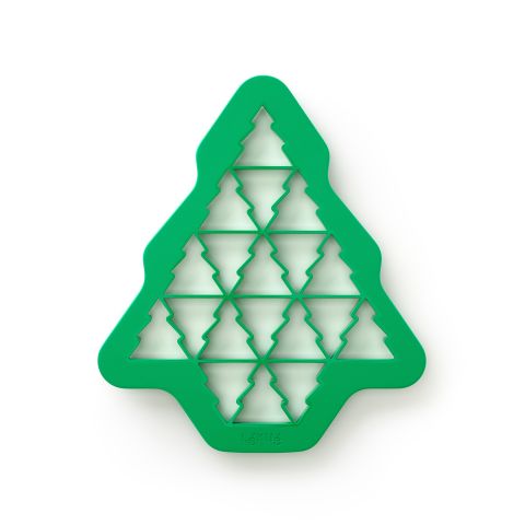Christmas tree cookie cutter 19 Christmas tree-shaped cookies in a single mould.