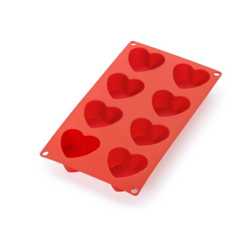 Molde Corazón 8 cavidades