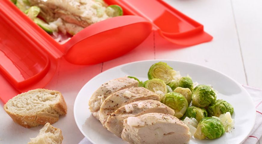 Estuche de Vapor 1-2 p. ¡Cocina al vapor rápida, saludable y sabrosa!