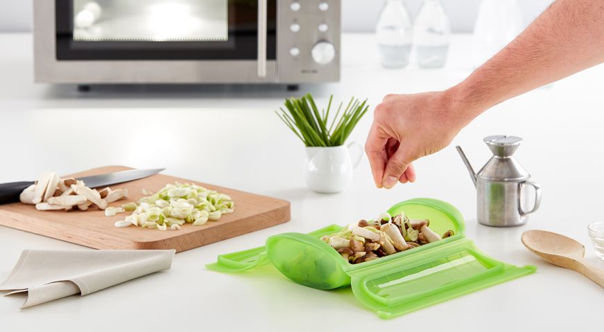 Estuche de Vapor 1-2 p. ¡Cocina sano al microondas!