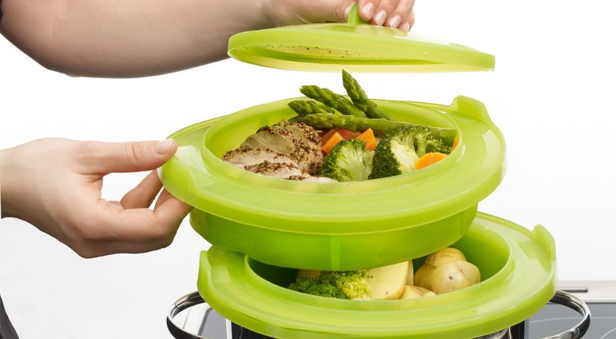 Cuit Vapeur Cuisinez deux plats en même temps !