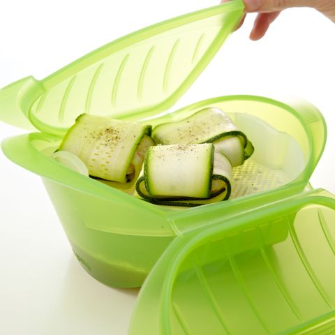 Bandeja multifunción Accesorio para el Estuche de Vapor Hondo 1-2 p. que optimiza la cocción de los alimentos.